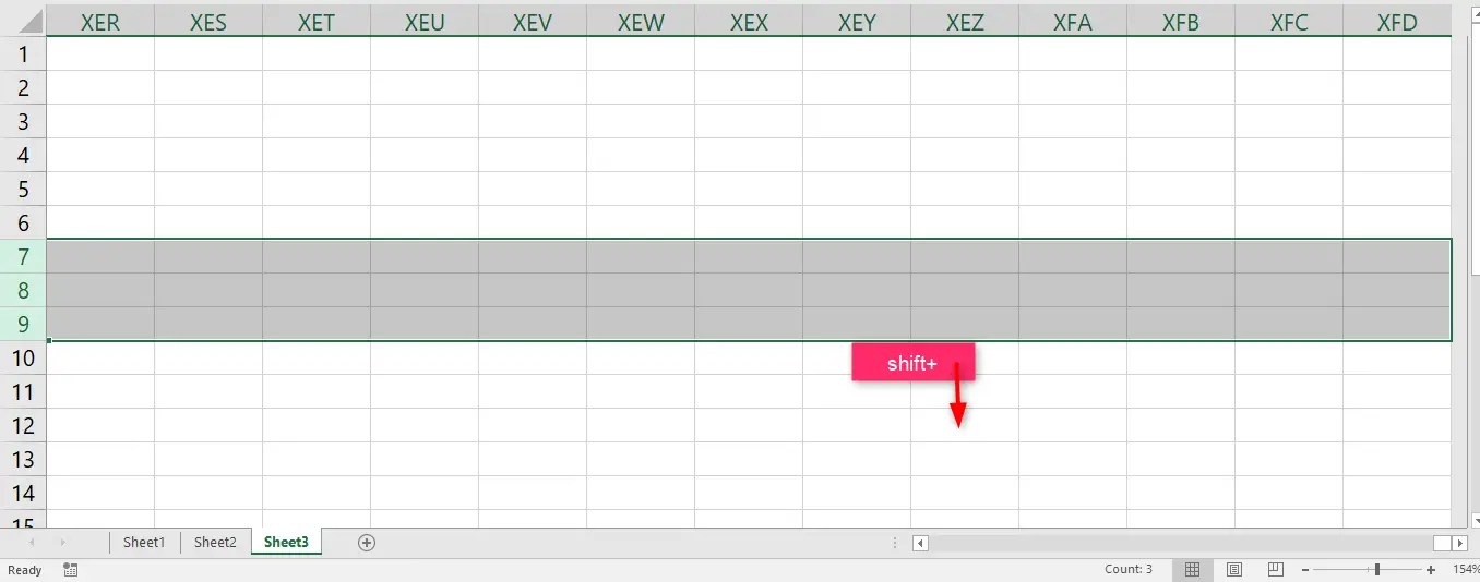How to select rows in Excel till the end- 5 methods - Excel Wizard
