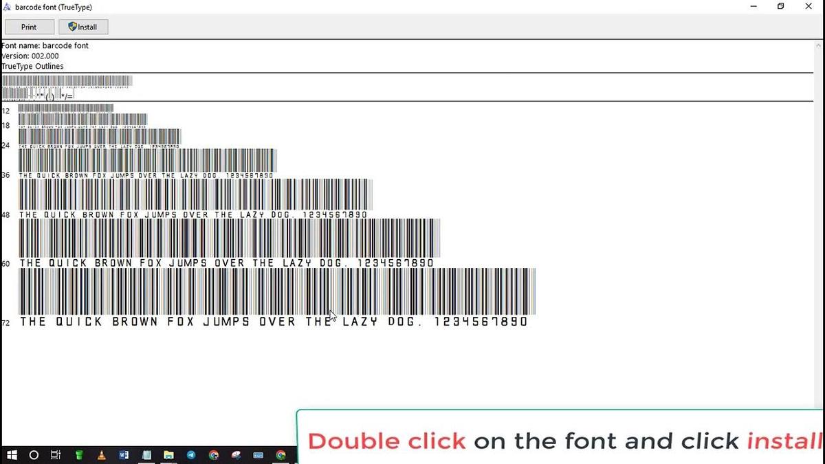 how to generate Barcodes using Excel