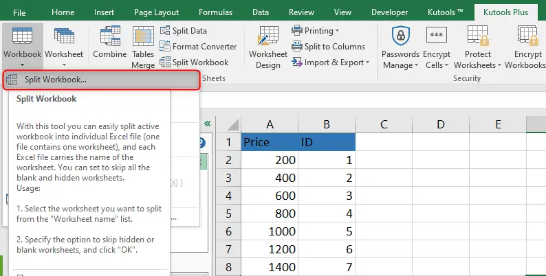 How to extract Excel Sheet from Workbook