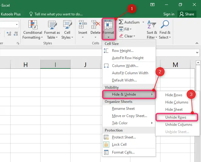 How To Open The Hidden Rows In Excel