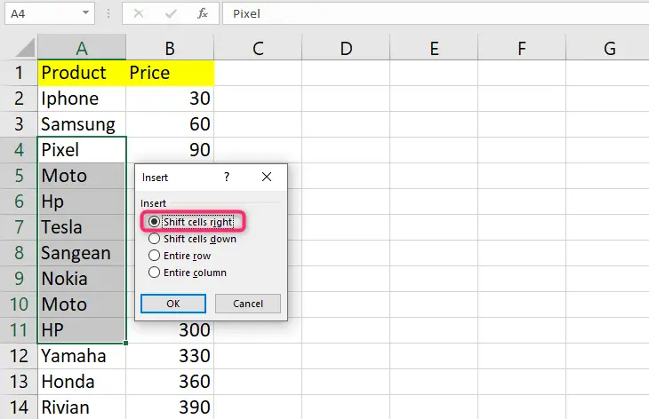 How To Make The Arrows Move Cells In Excel