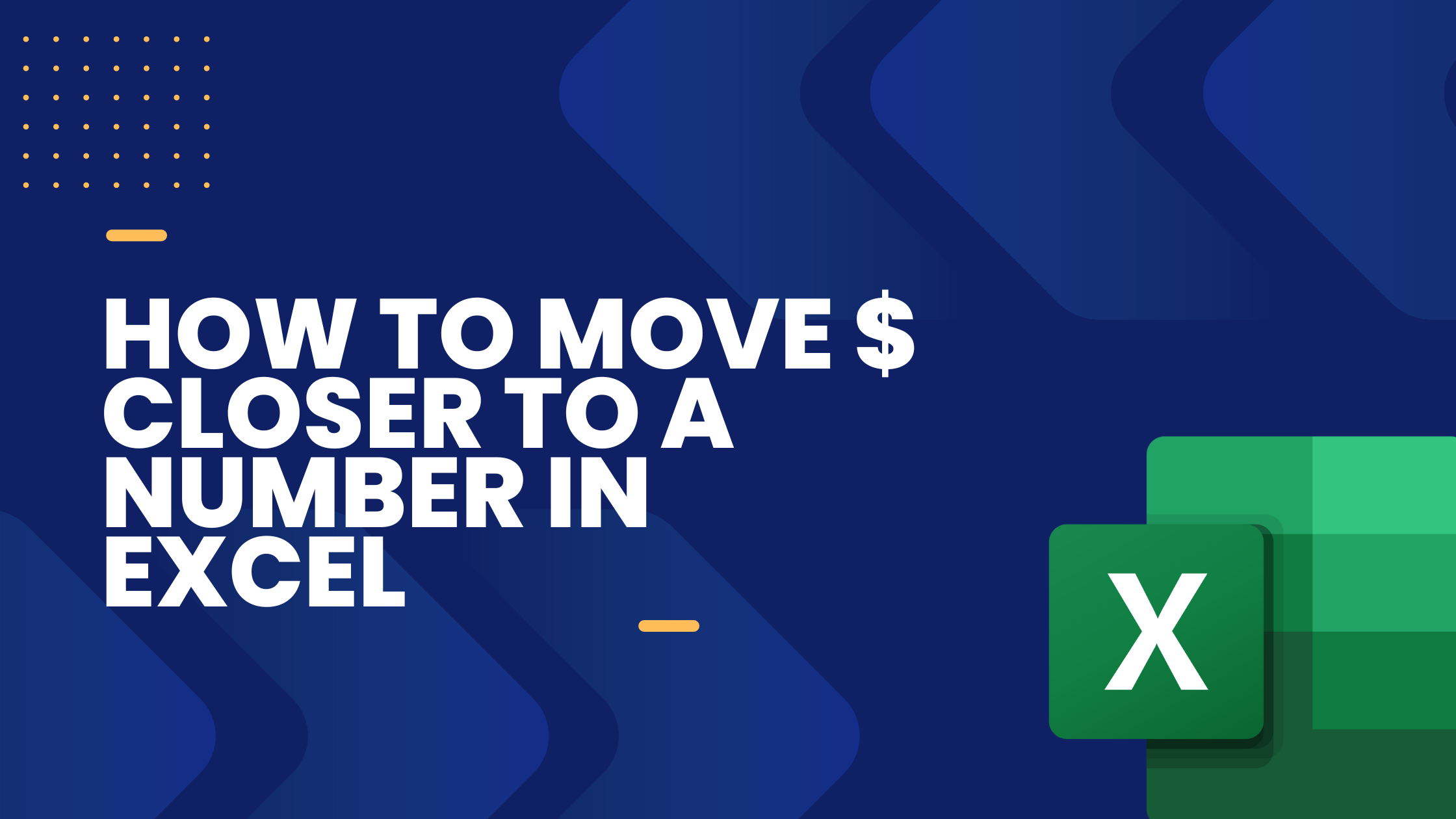 How to move $ closer to a number in Excel - Excel Wizard