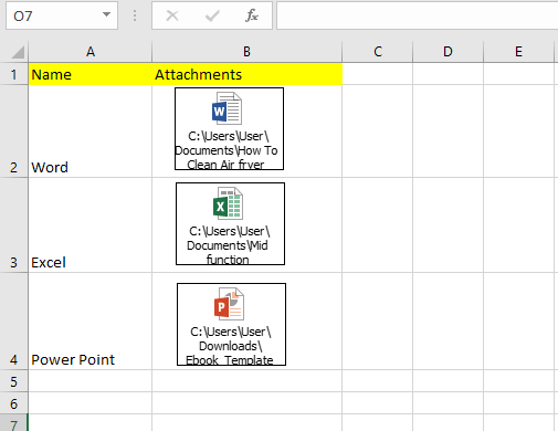 How to Insert Files into Excel