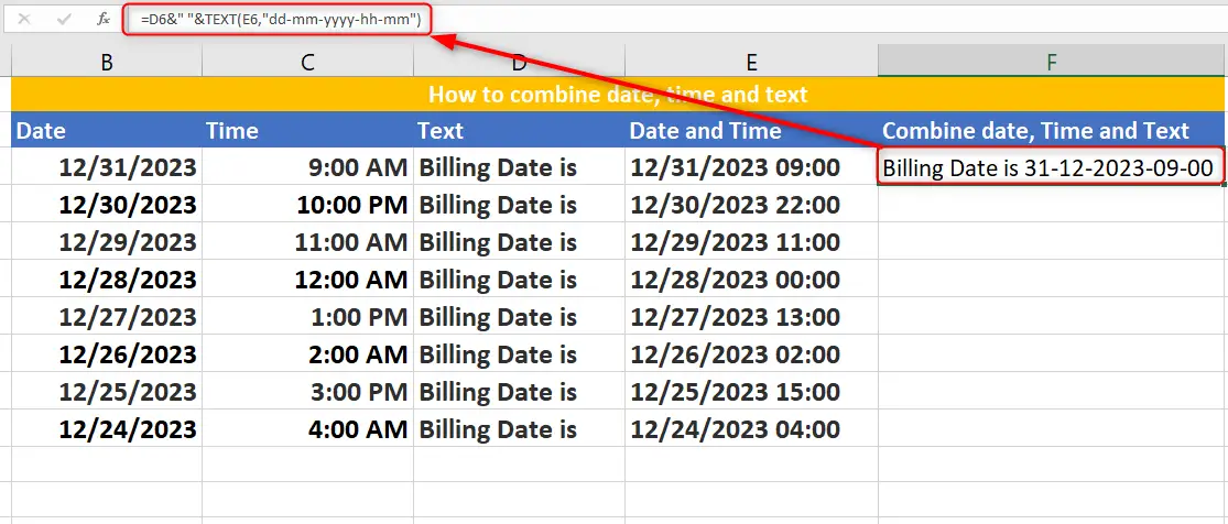 3 Simple Methods to Combine Date and Time in Excel - Excel Wizard