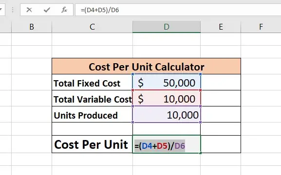 How To Calculate Cost Per Unit In Excel - Excel Wizard